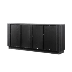 Maru Large 2-Door Sideboard With Drawers, Black -Daals BSD 171 BLACK WB6