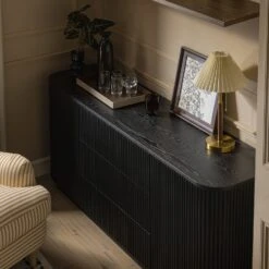 Maru Large 2-Door Sideboard With Drawers, Black -Daals BSD 171 BLACK scene4