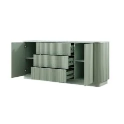 Maru Large 2-Door Sideboard With Drawers, Sage Green -Daals BSD 171 SAGE WB4