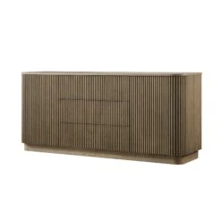 Maru Large 2-Door Sideboard With Drawers, Silver Oak -Daals BSD 171 SILK WB2