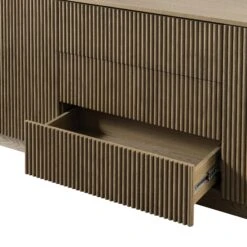 Maru Large 2-Door Sideboard With Drawers, Silver Oak -Daals BSD 171 SILK detail2