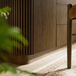 Maru Large 2-Door Sideboard With Drawers, Silver Oak -Daals BSD 171 SILK scene6