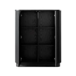 Maru Tall Cabinet, Black -Daals BSD 172 BLACK WB3
