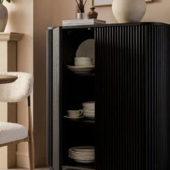 Maru Tall Cabinet, Black -Daals BSD 172 BLACK scene4