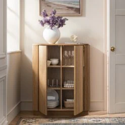 Maru Tall Cabinet, Oak -Daals BSD 172 OAK scene2