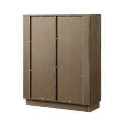 Maru Tall Cabinet, Silver Oak -Daals BSD 172 SILK WB6