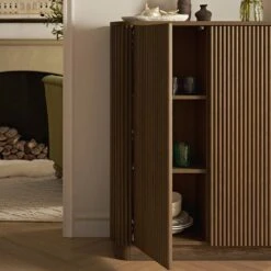 Maru Tall Cabinet, Silver Oak -Daals BSD 172 SILK scene3