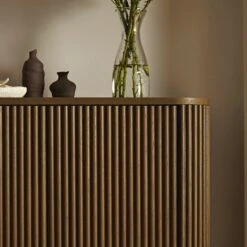 Maru Tall Cabinet, Silver Oak -Daals BSD 172 SILK scene5