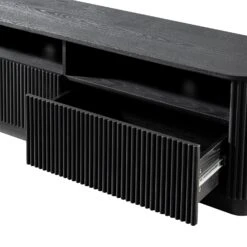 Maru 162cm TV Unit With Drawers, Black -Daals BSD 174 BLACK detail1