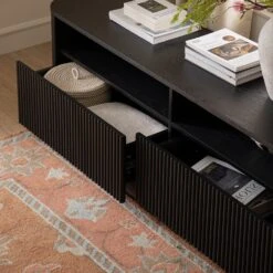 Maru 162cm TV Unit With Drawers, Black -Daals BSD 174 BLACK scene3