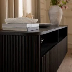 Maru 162cm TV Unit With Drawers, Black -Daals BSD 174 BLACK scene5