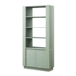 Maru Bookcase With Cabinet, Sage Green -Daals BSD 175 SAGE WB6