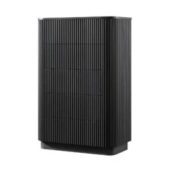 Maru Chest Of 5 Drawers, Black -Daals BSD 177 BLACK WB2