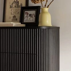 Maru Chest Of 5 Drawers, Black -Daals BSD 177 BLACK scene3