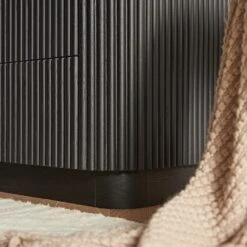 Maru Chest Of 5 Drawers, Black -Daals BSD 177 BLACK scene6