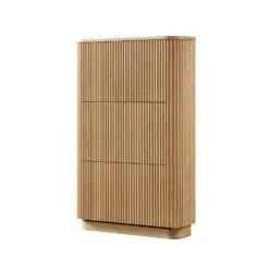 Maru 3-Door Shoe Storage Cabinet, Oak -Daals BSD 178 OAK WB2