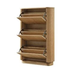 Maru 3-Door Shoe Storage Cabinet, Oak -Daals BSD 178 OAK WB3