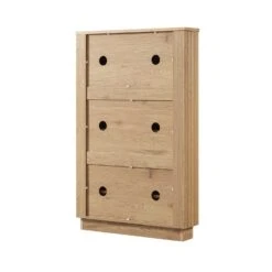 Maru 3-Door Shoe Storage Cabinet, Oak -Daals BSD 178 OAK WB5