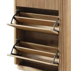 Maru 3-Door Shoe Storage Cabinet, Oak -Daals BSD 178 OAK detail1