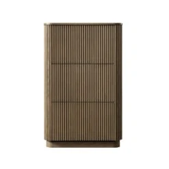 Maru 3-Door Shoe Storage Cabinet, Silver Oak