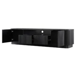 Maru 200cm Wide TV Unit With Drawers, Black -Daals BSD 180 BLACK WB4