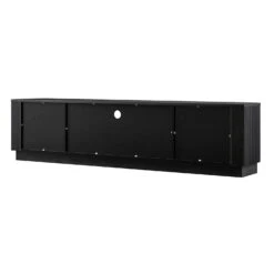 Maru 200cm Wide TV Unit With Drawers, Black -Daals BSD 180 BLACK WB6