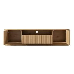 Maru 200cm Wide TV Unit With Drawers, Oak -Daals BSD 180 OAK WB3