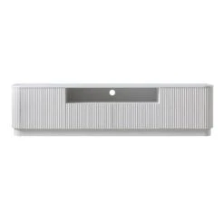 Maru 200cm Wide TV Unit With Drawers, Washed White