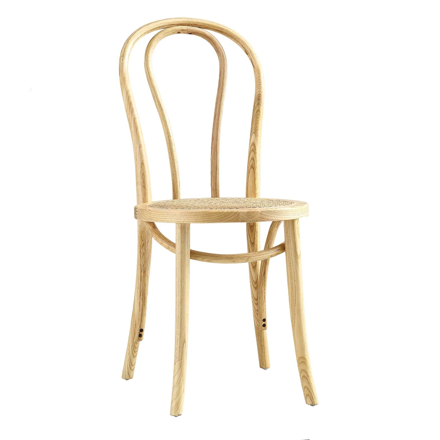 Camille Elm Wood And Rattan Bentwood Dining Chair, Natural 5 Camille Elm Wood And Rattan Bentwood Dining Chair, Natural - Image 5