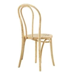 Camille Elm Wood And Rattan Bentwood Dining Chair, Natural 17 Camille Elm Wood And Rattan Bentwood Dining Chair, Natural -Daals DCH 002 NAT WB5