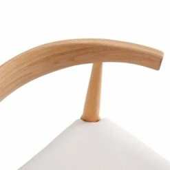 Arley Set Of 2 Beech Wood Dining Chairs, Natural And Beige -Daals DCH 007 NAT BEIGEFAB 2P detail1