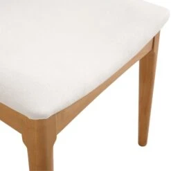 Arley Set Of 2 Beech Wood Dining Chairs, Natural And Beige -Daals DCH 007 NAT BEIGEFAB 2P detail3