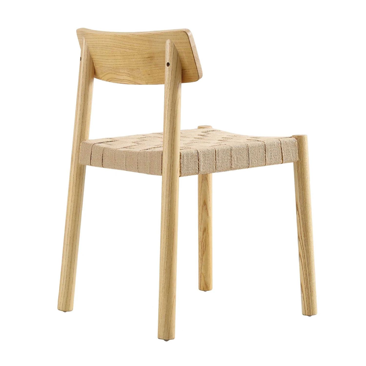 Ditton Set Of 2 Elm Wood And Jute Dining Chairs, Natural 7 Ditton Set Of 2 Elm Wood And Jute Dining Chairs, Natural - Image 7