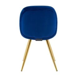 Set Of 2 Cosford Diamond Stitch Dining Chairs (Blue Velvet) 15 Set Of 2 Cosford Diamond Stitch Dining Chairs (Blue Velvet) -Daals DCH 2092B BLUEVEL 2P WB4