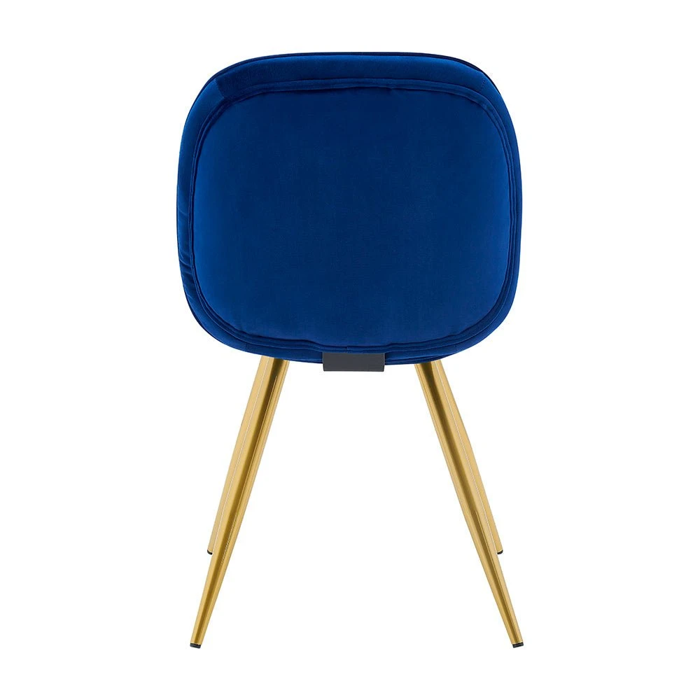 Set Of 2 Cosford Diamond Stitch Dining Chairs (Blue Velvet) 8 Set Of 2 Cosford Diamond Stitch Dining Chairs (Blue Velvet) - Image 8