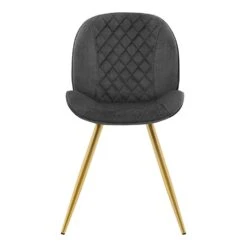 Set Of 2 Cosford Diamond Stitch Dining Chairs (Grey Velvet) 11 Set Of 2 Cosford Diamond Stitch Dining Chairs (Grey Velvet) -Daals DCH 2092B GREY VEL 2P WB1