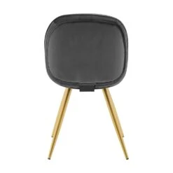 Set Of 2 Cosford Diamond Stitch Dining Chairs (Grey Velvet) 15 Set Of 2 Cosford Diamond Stitch Dining Chairs (Grey Velvet) -Daals DCH 2092B GREY VEL 2P WB4