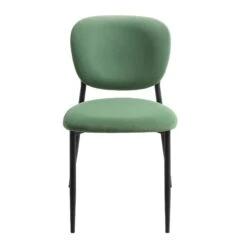 Kelmarsh Set Of 2 Grass Green Velvet Upholstered Dining Chairs -Daals DCH 2128 GRASS VEL 2P WB3
