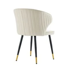 Langham Set Of 2 Champagne Velvet Upholstered Carver Dining Chairs 19 Langham Set Of 2 Champagne Velvet Upholstered Carver Dining Chairs -Daals DCH 2143 CHAMP VEL 2P WB6