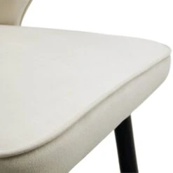 Langham Set Of 2 Champagne Velvet Upholstered Carver Dining Chairs 23 Langham Set Of 2 Champagne Velvet Upholstered Carver Dining Chairs -Daals DCH 2143 CHAMP VEL 2P detail4