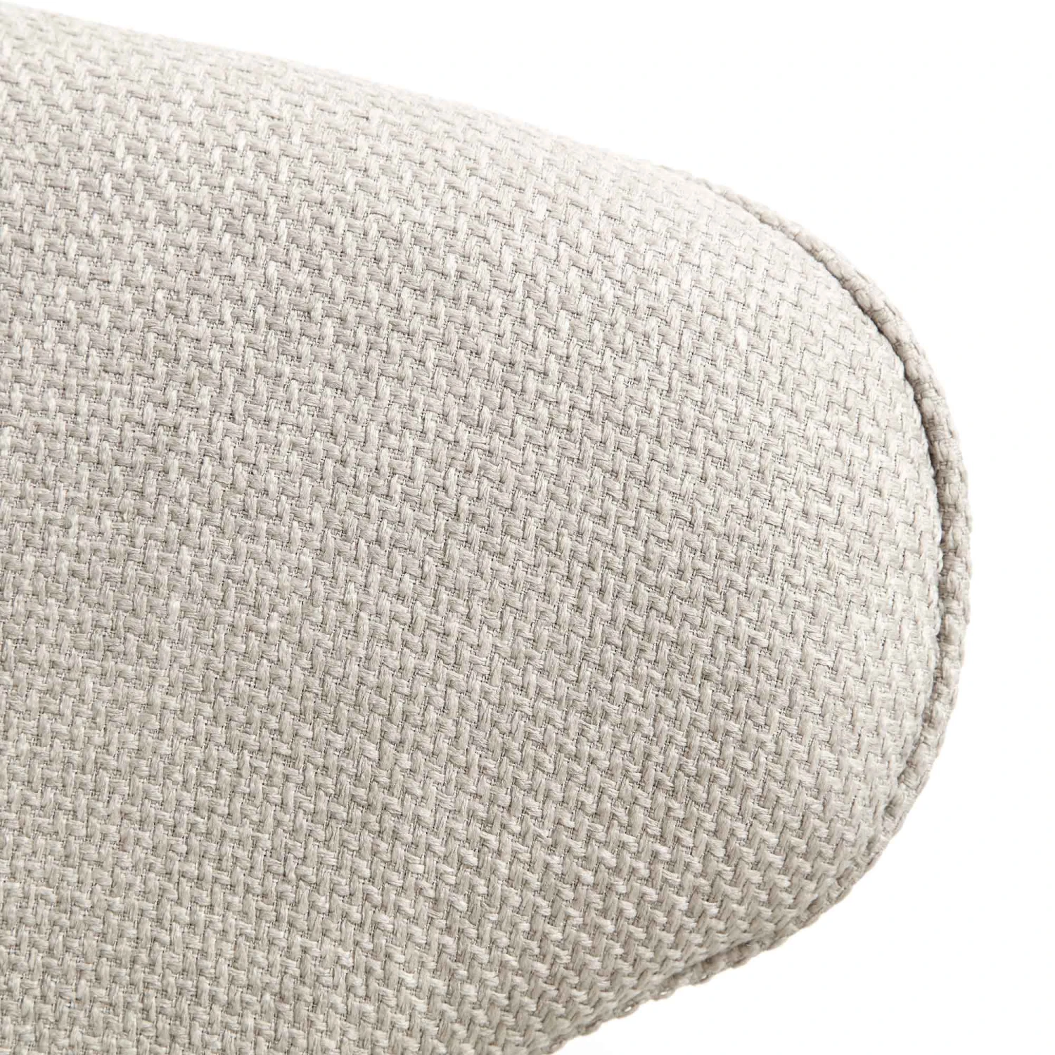 Langham Set Of 2 Oatmeal Woven Fabric Carver Dining Chairs With Fluted Back 12 Langham Set Of 2 Oatmeal Woven Fabric Carver Dining Chairs With Fluted Back - Image 12