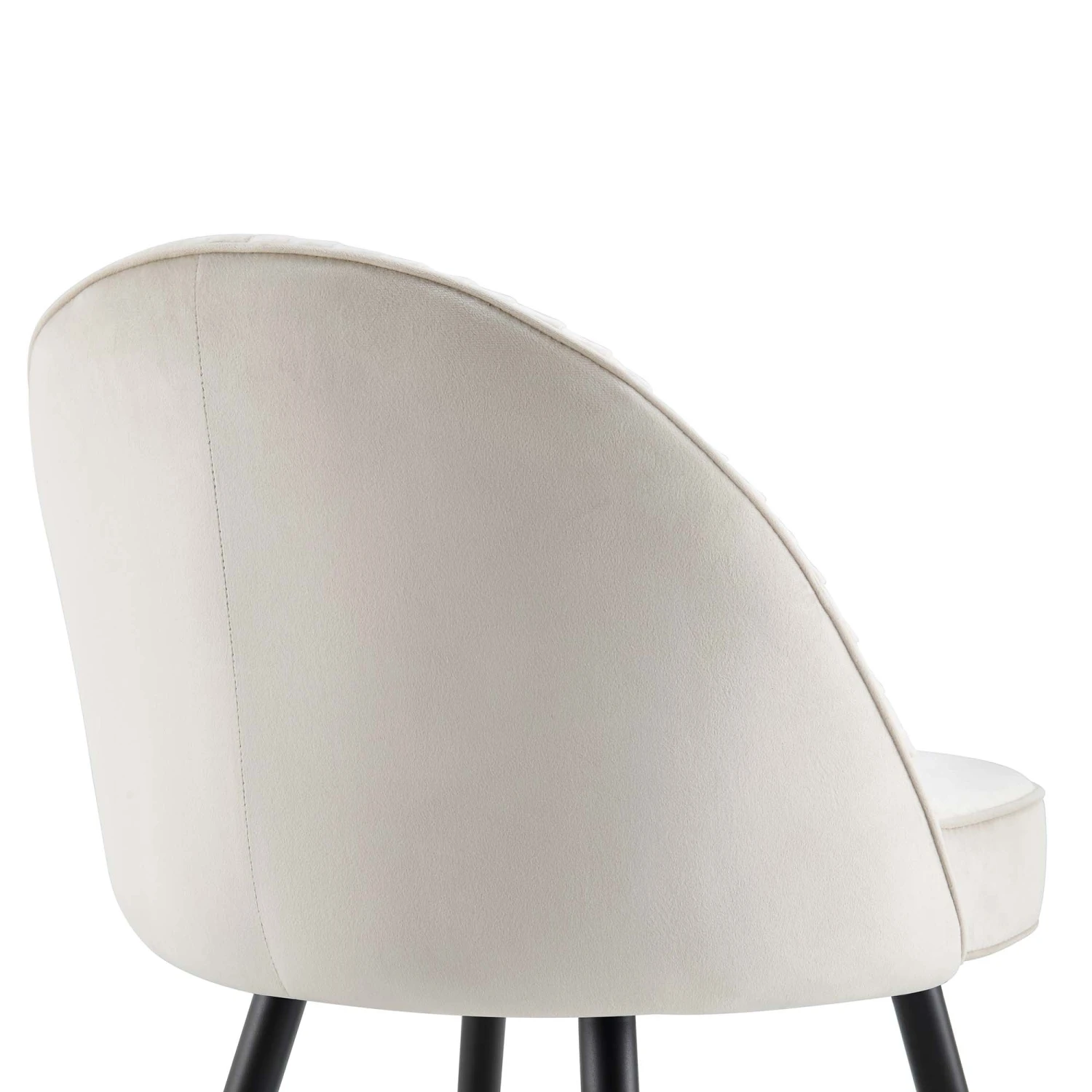 Miyae Set Of 2 Pleated Champange Velvet Upholstered Dining Chairs 10 Miyae Set Of 2 Pleated Champange Velvet Upholstered Dining Chairs - Image 10