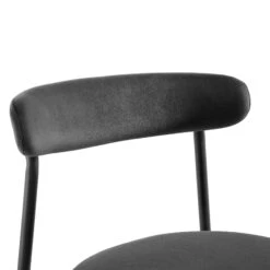 Donna Set Of 2 Charcoal Velvet Dining Chairs -Daals DCH 2149 CHARCOAL VEL 2P detail1