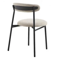 Donna Set Of 2 Taupe Boucle Dining Chairs -Daals DCH 2149 TAUPE BOUCLE 2P WB5