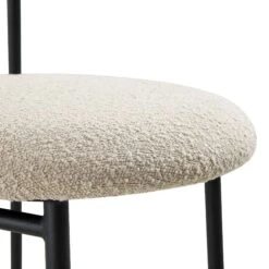 Donna Set Of 2 Taupe Boucle Dining Chairs -Daals DCH 2149 TAUPE BOUCLE 2P detail4