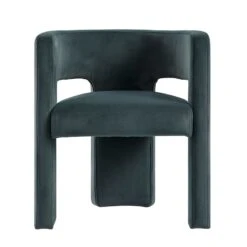 Greenwich Aegean Blue Velvet Dining Chair