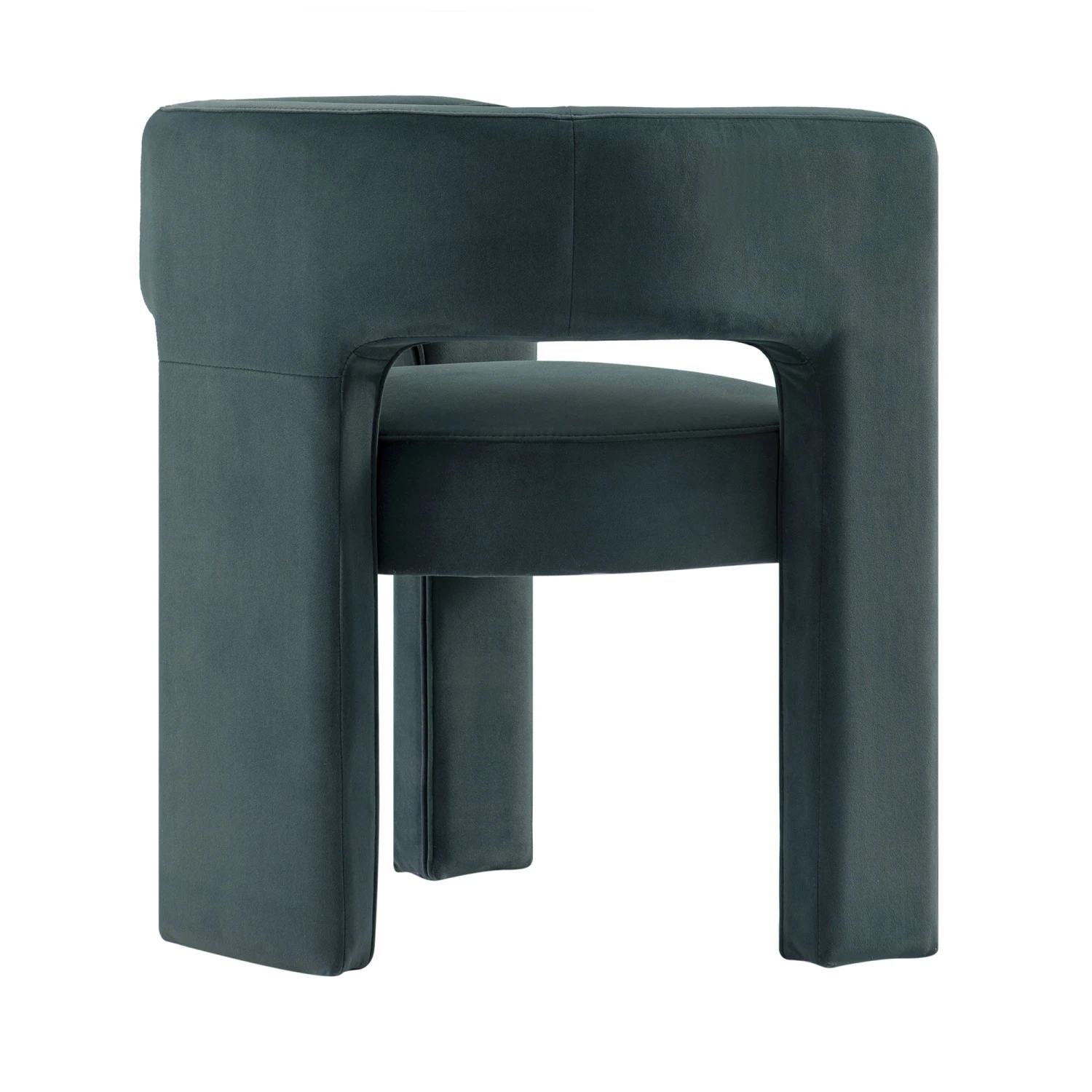 Greenwich Aegean Blue Velvet Dining Chair 6 Greenwich Aegean Blue Velvet Dining Chair - Image 6