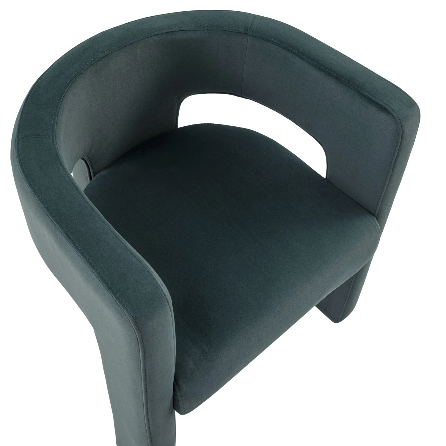 Greenwich Aegean Blue Velvet Dining Chair 7 Greenwich Aegean Blue Velvet Dining Chair - Image 7