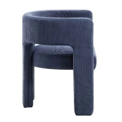 Greenwich Blue Corduroy Dining Chair -Daals DCH 2159 BLUE CORD WB3