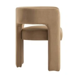 Greenwich Camel Velvet Dining Chair -Daals DCH 2159 CAMEL VEL WB4